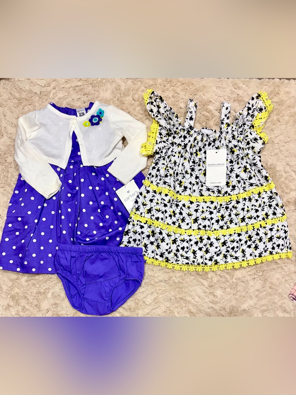 New 6m Carters & Kidding Around Dresses